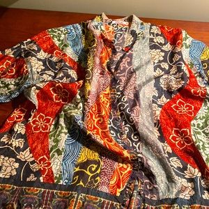 Johnny Was Silk Shirt